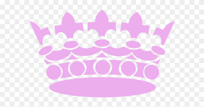 Pink Crown Clip Art At Clker - Kral Tacı Emoji Png #412938