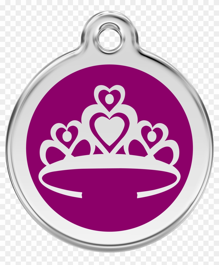 Purple Crown - Red Dingo Crown Pet Id Tag - Red #412944