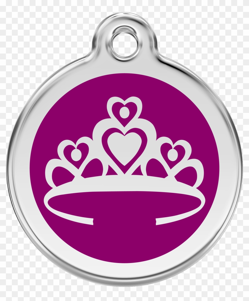 Purple Crown - Red Dingo Crown Pet Id Tag - Red #412944