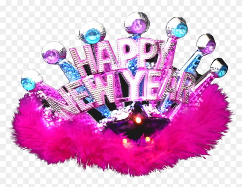 Mouse Over Product Image To Zoom - Led Happy New Year Tiara, #412948