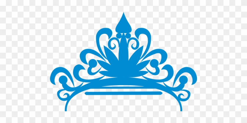 Blur Clipart Princess Crown - Princess Crown Png Blue #412954
