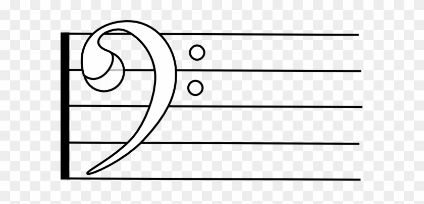 Bass Clef Clip Art - Bass Clef Coloring Page #413044