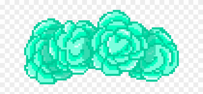 F2u - Teal Flower Crown Png #413132