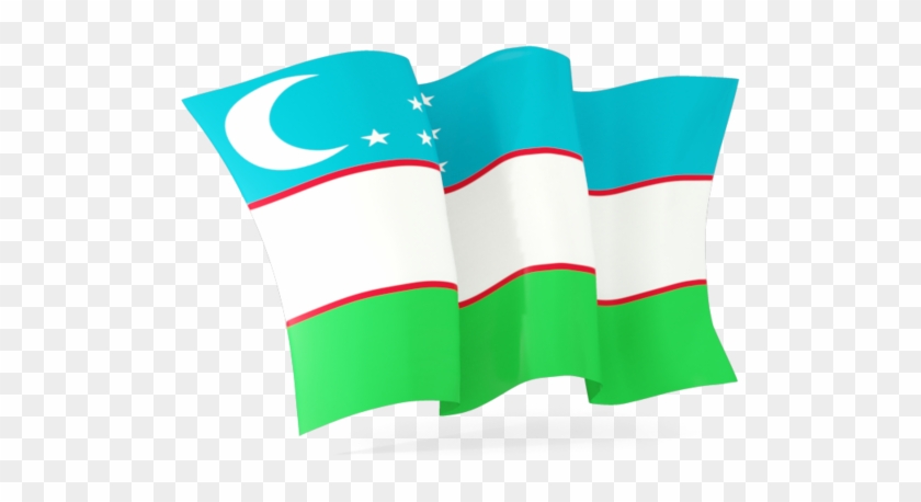 Illustration Of Flag Of Uzbekistan - India Waving Flag Png #413135
