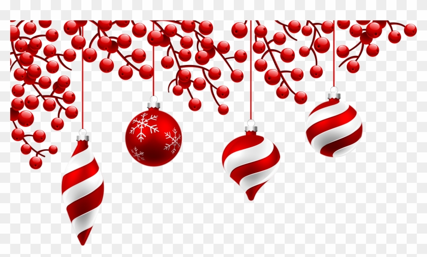 Red Christmas Decoration Png Clipart Image - Christmas Decoration Clipart #413253