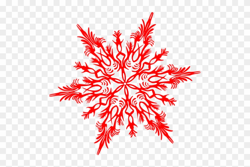 Red Snowflake Png Red Snowflake 41 Icon Qz9nhf Clipart - Black Snowflake Transparent #413260