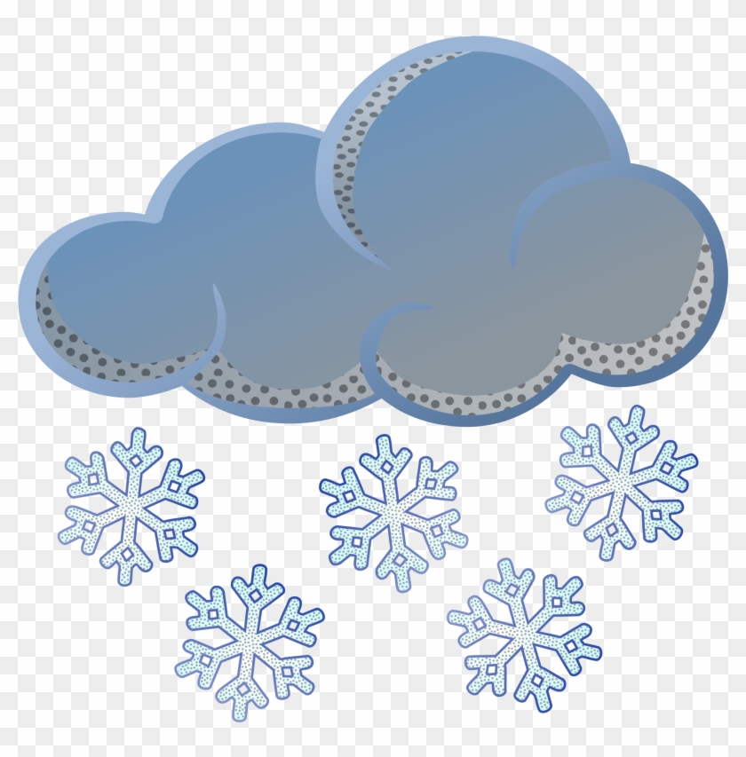 Snow Clip Art Image - Clipart Black And White Snowy Weather #413307