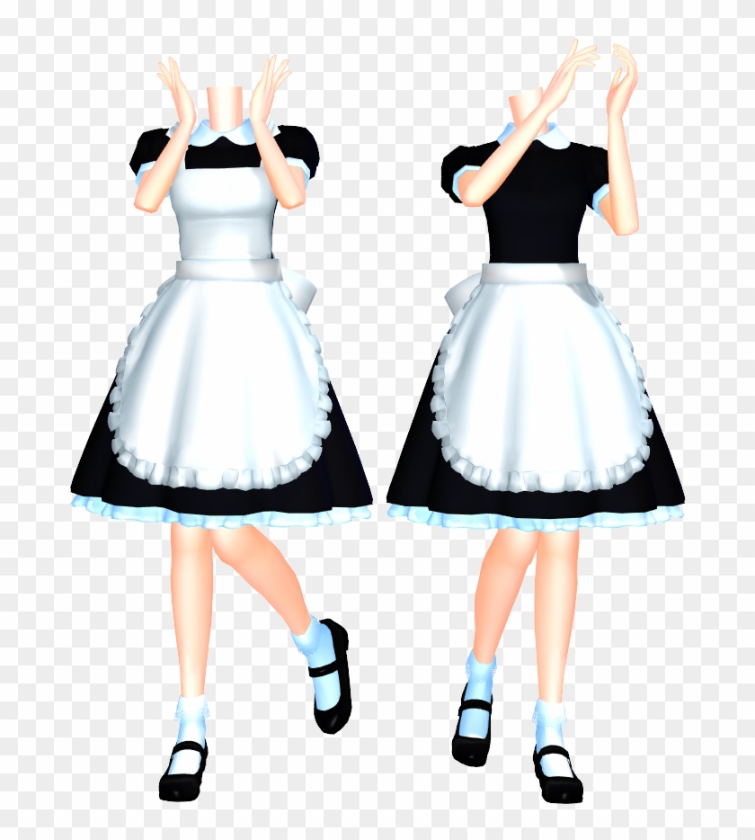 Mmd Maid Set 2 Dl By 2234083174 On Clipart Library - Mmd Tda Maid Outfit #413474