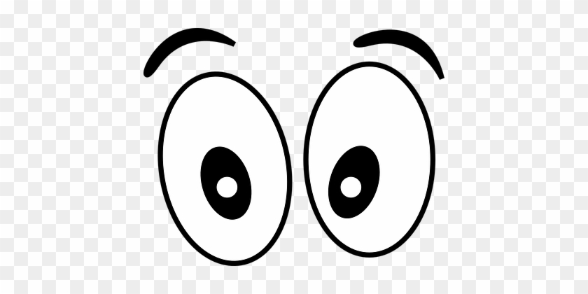 Yeux Surprise Wow Expression Ouverte Émoti - See Clipart Black And White #413523