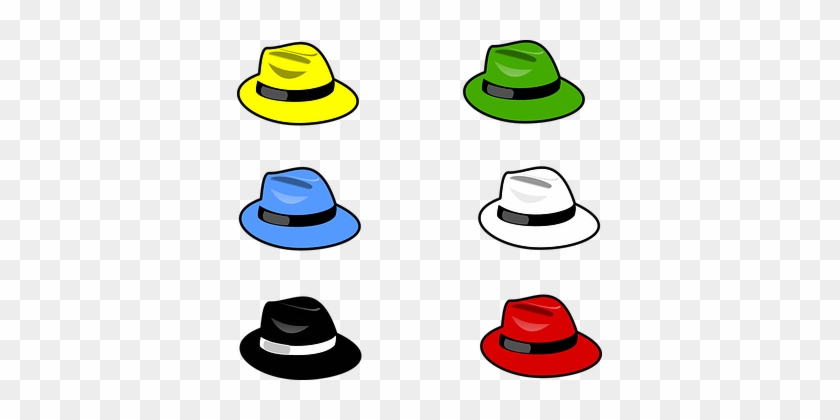 Hat Men Fashion Head Wear Fedora Six Colou - 6 Thinking Hats Clipart #413542