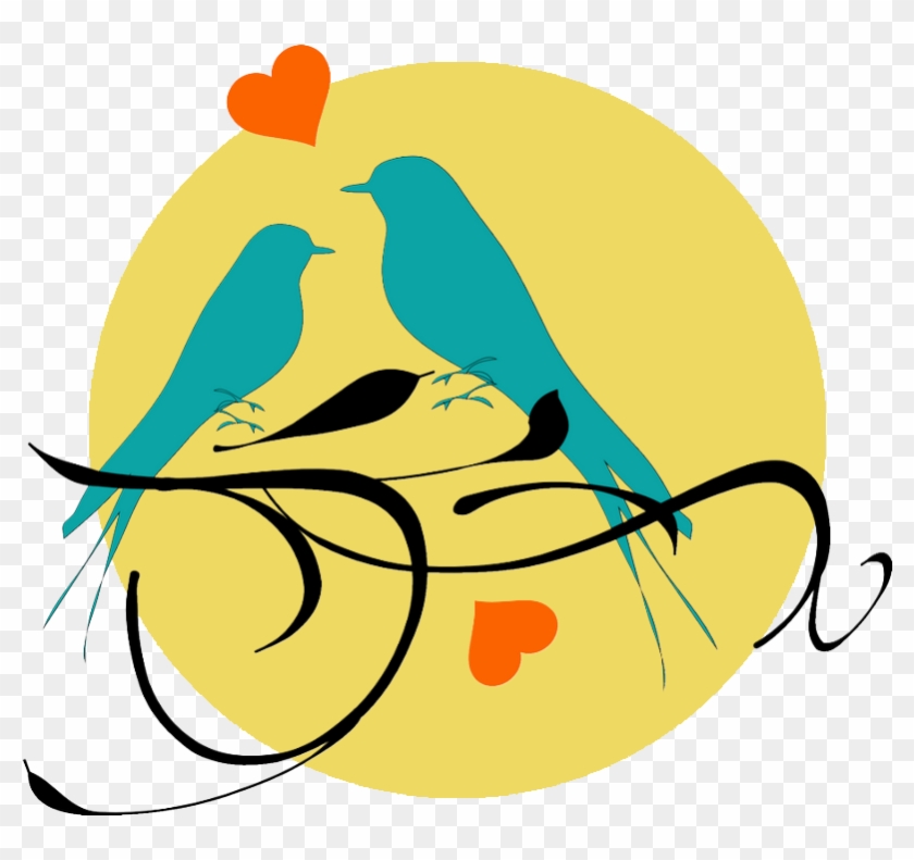 Mariage, Mots D'art En Francais, Wordar Mariage, Wordart - Love Bird Silhouette Png #413729