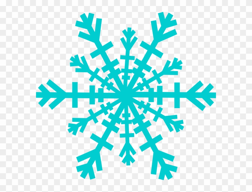 Snowflake Clip Art At Clker - Turquoise Snowflake Png #413856