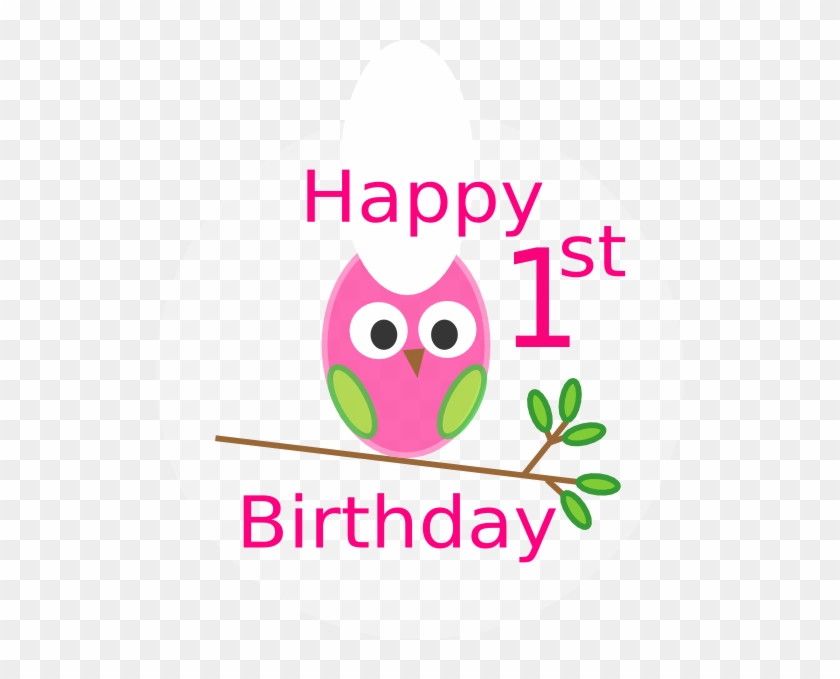 Happy 1st Birthday Girl - Free Transparent PNG Clipart Images Download