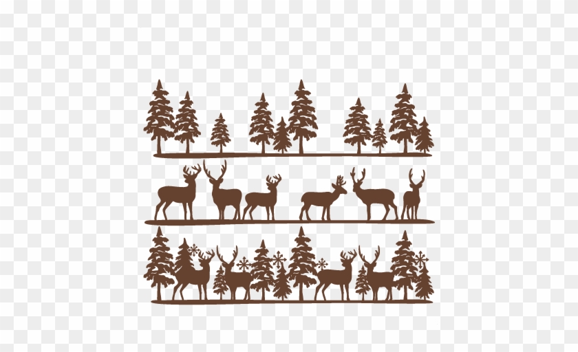 Wildlife Clipart Winter Scene - Cricut #414100