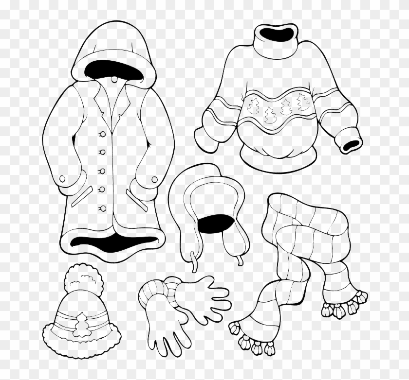 Winter Hat Coloring Page - Clothing For All Seasons #414222