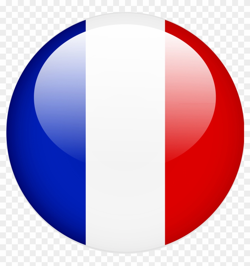 French Lessons & Conversations With A Native Speaker - Drapeau Français En Rond #414259