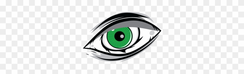 One Green Eye Cartoon, Green, Eye, Look Png And Vector - Ojos Verdes Animados #414302