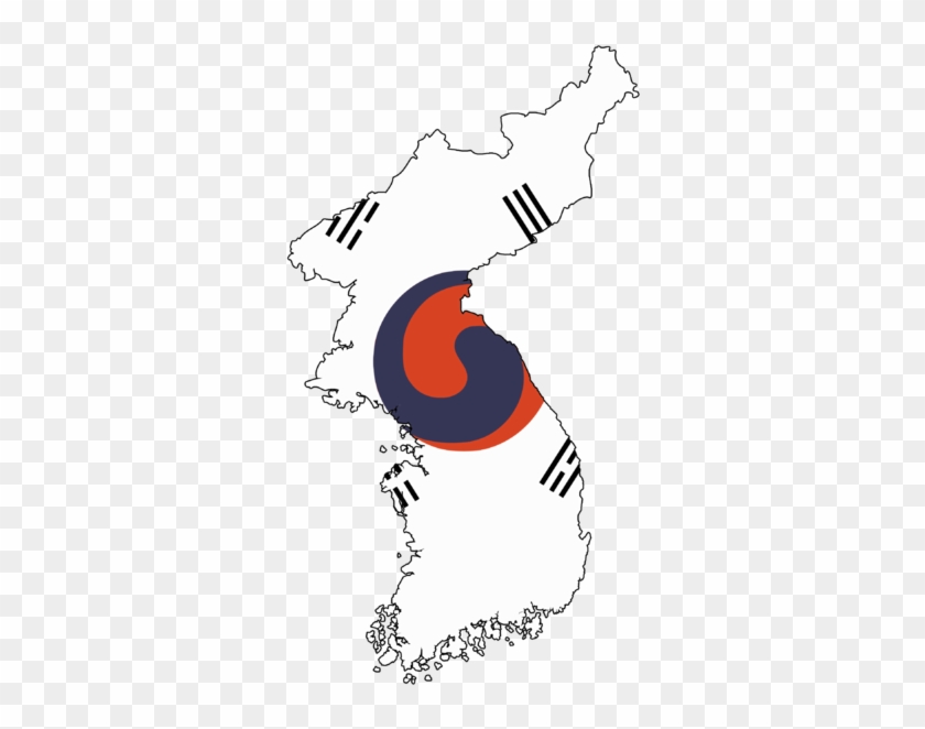 Flag Map Of The Korean Empire - Korean Flag Png #414308