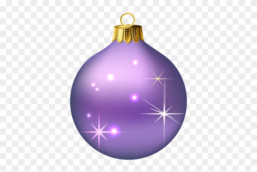 Christmas Baubles Png - Purple #414601