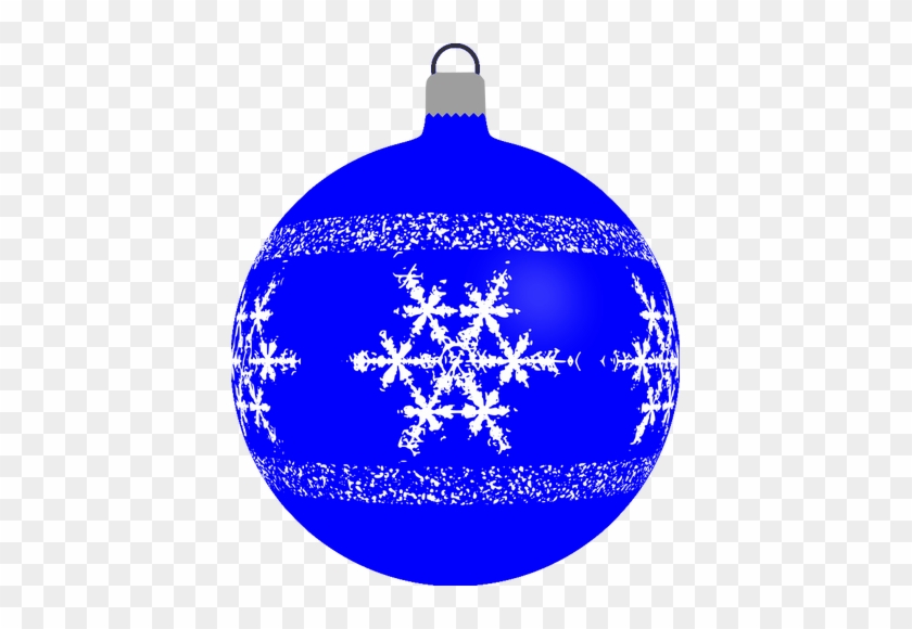 Blue Christmas Tree Ball - Baubles Clipart #414602