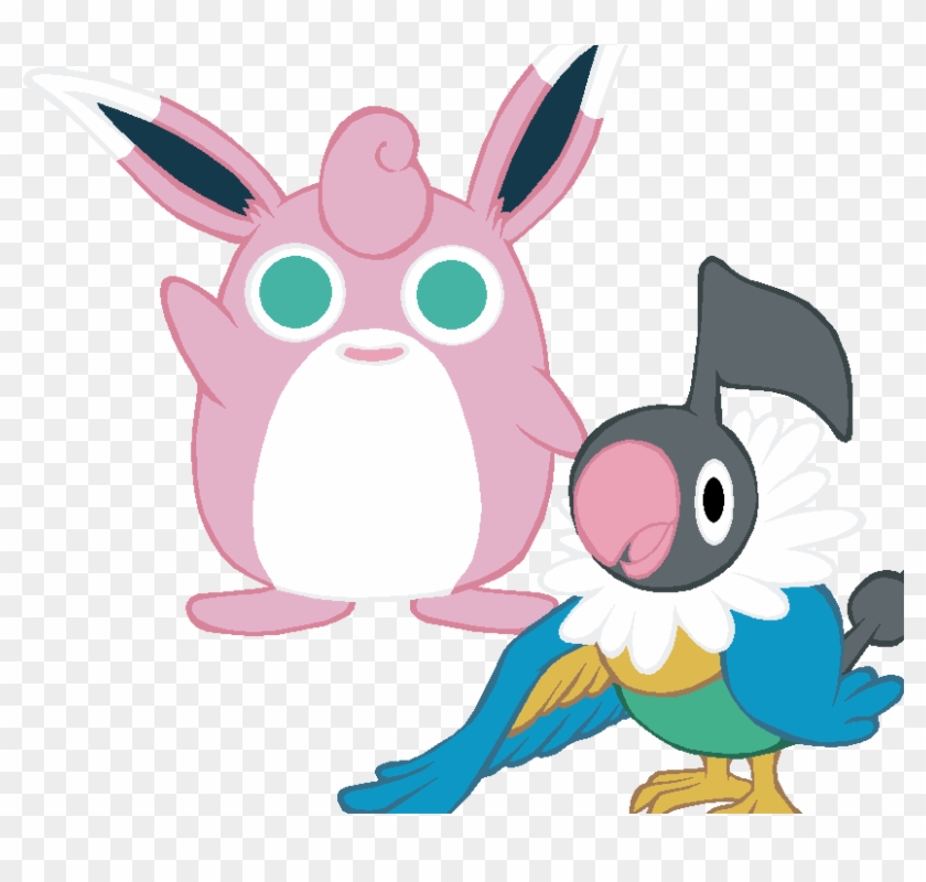 ~pokebase~ Wigglytuff And Chatot By Yukimemories - Chatot Base #414629