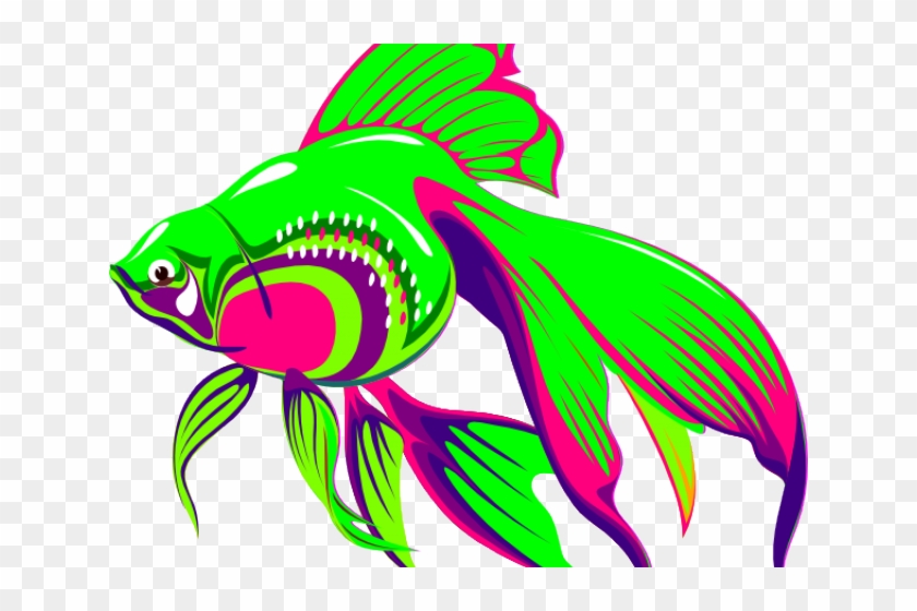 Goldfish Clipart Rainbow - Ikan Mas Animasi Bergerak #414657