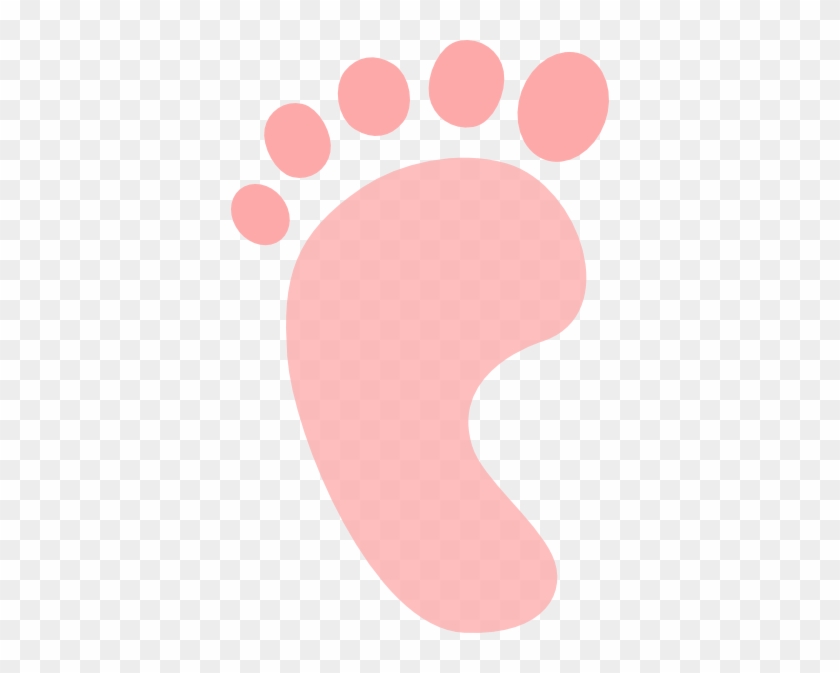 Pink R Foot Clip Art - Circle #414783