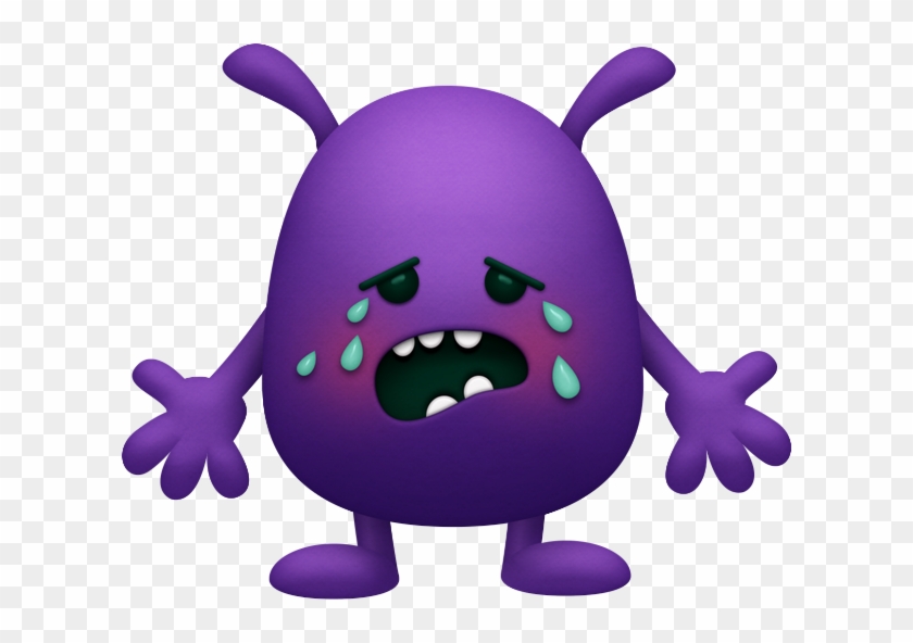 Hw Monstre Violet Qui Pleure - Emoticon #414862