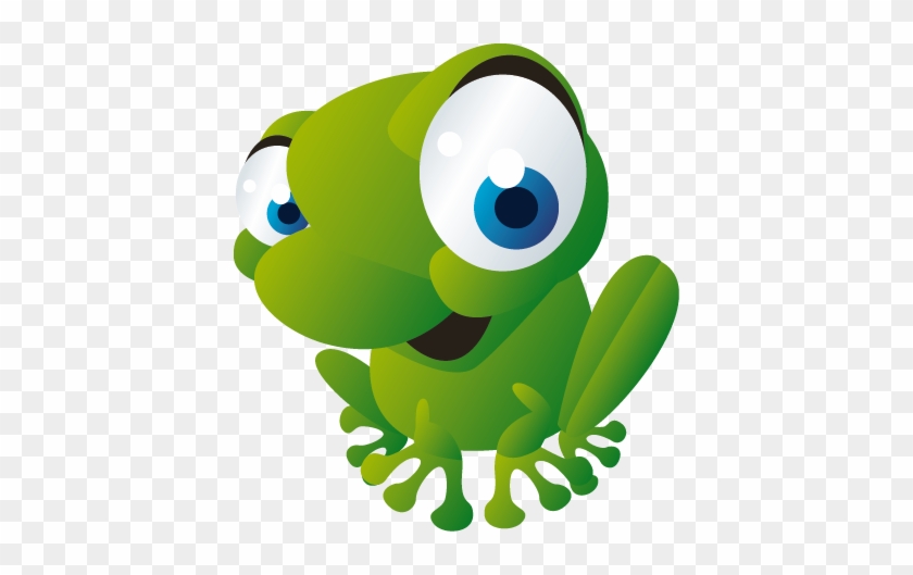Couleur De Votre Mur - Happy Cartoon Frog Shower Curtain #414945