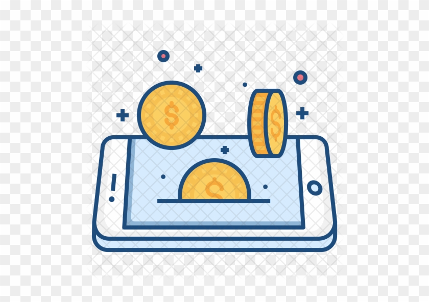 Mobile, Concept, Coin, Dollar, Currency, Money, Finance - Money Mobile Icon #414961