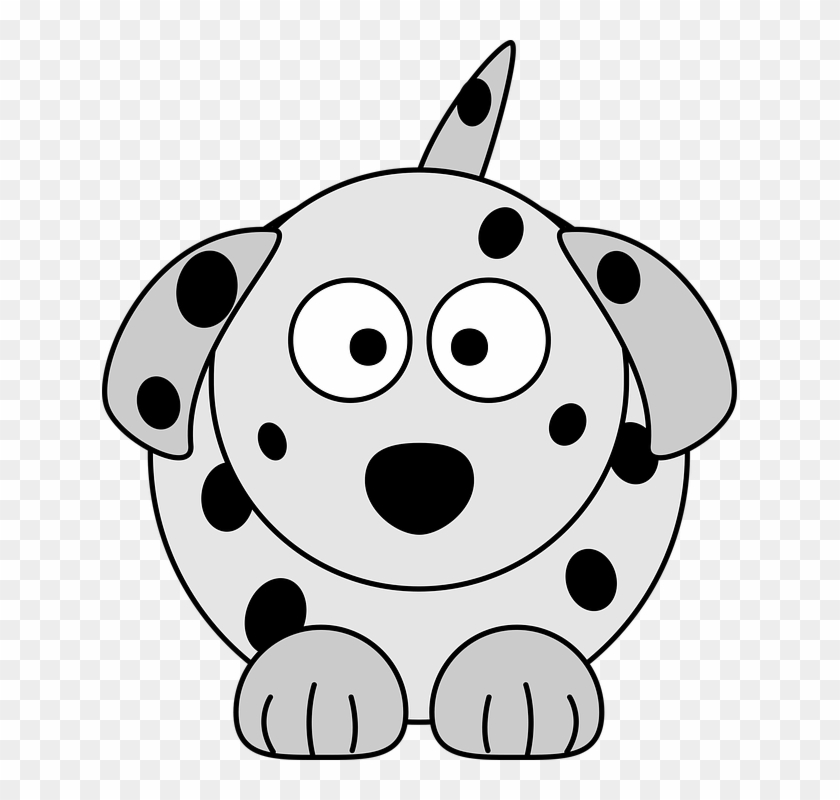 Dog Clipart Colour - Cartoon Dogs With Spots #414983