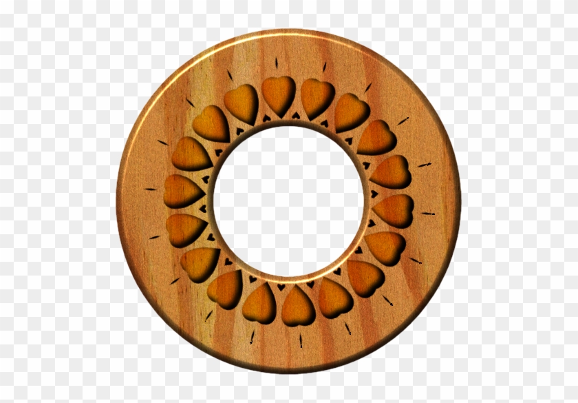 frame wooden circle heart
