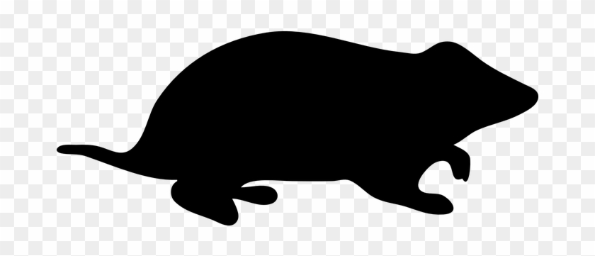 Black Small Silhouette Hamster Cute Pet Ha - Hamster Silhouette Clipart #415224