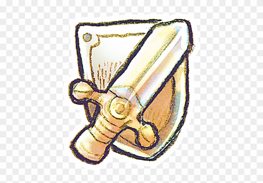 Shield Sword Png For Kids - Portable Network Graphics #415317