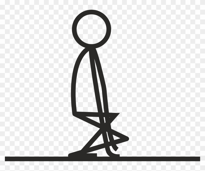 Stick Figure Squatting - Squat Stick Figure #415464