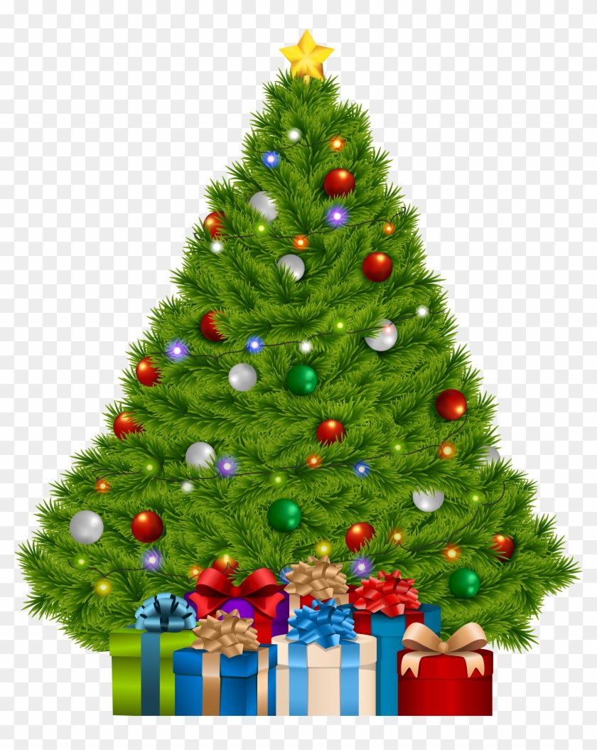 Extra Large Christmas Tree With Gifts Png Clip Art - Christmas Tree #415476