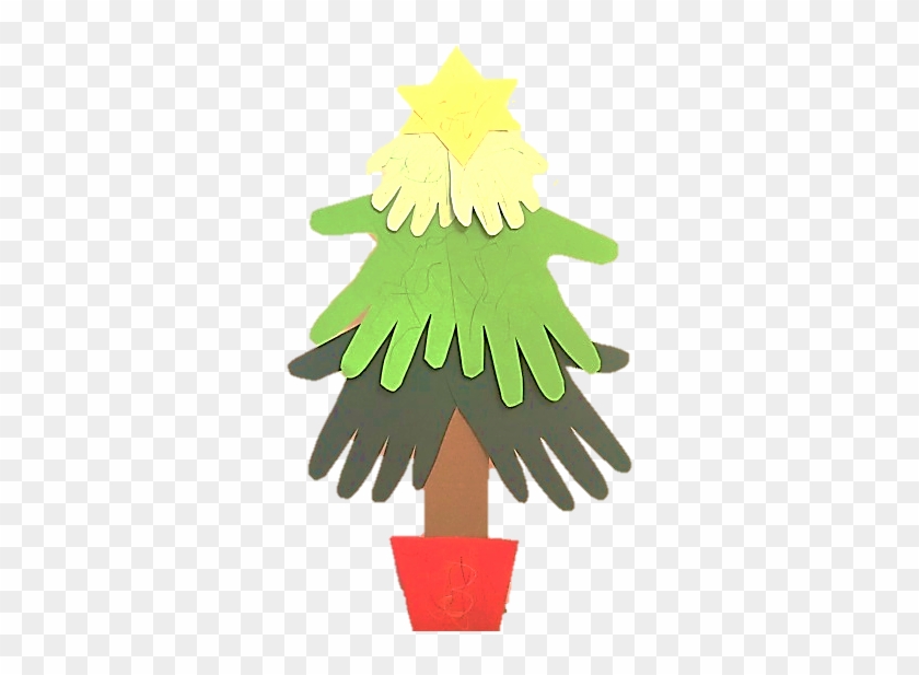 Hand Print Christmas Tree - Craft #415543