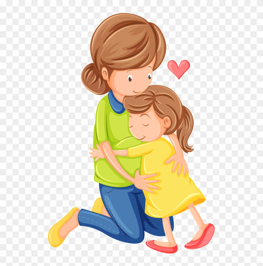 Mother Child Clip Art - Mother And Daughter Cartoon #415914