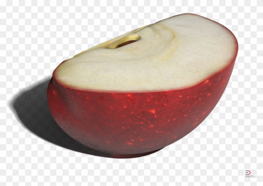 1 Red Apple Slice Royalty-free 3d Model - Apple Slice Png #416008
