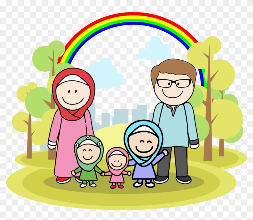 Family Muslim By Denutd Family Muslim By Denutd - Family Muslim Cartoon Png #416041