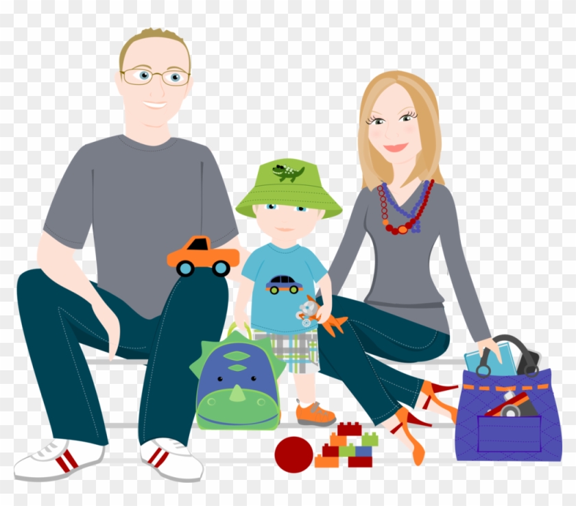 3 To 5 People Cartoon Family Drawing ~ Custom Illustration - 3 To 5 People Cartoon Family Drawing ~ Custom Illustration #416052