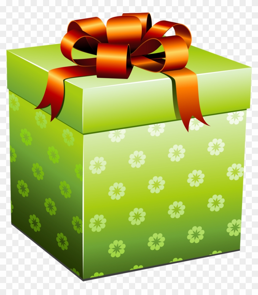 Green Present Box With Red Bow Png Picture - Earthlanderpro 50 Feet Expandable Durable Hose Metal #416067