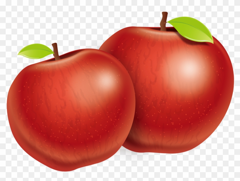 Plum Tomato Apple Fuji - Two Apples Png #416115