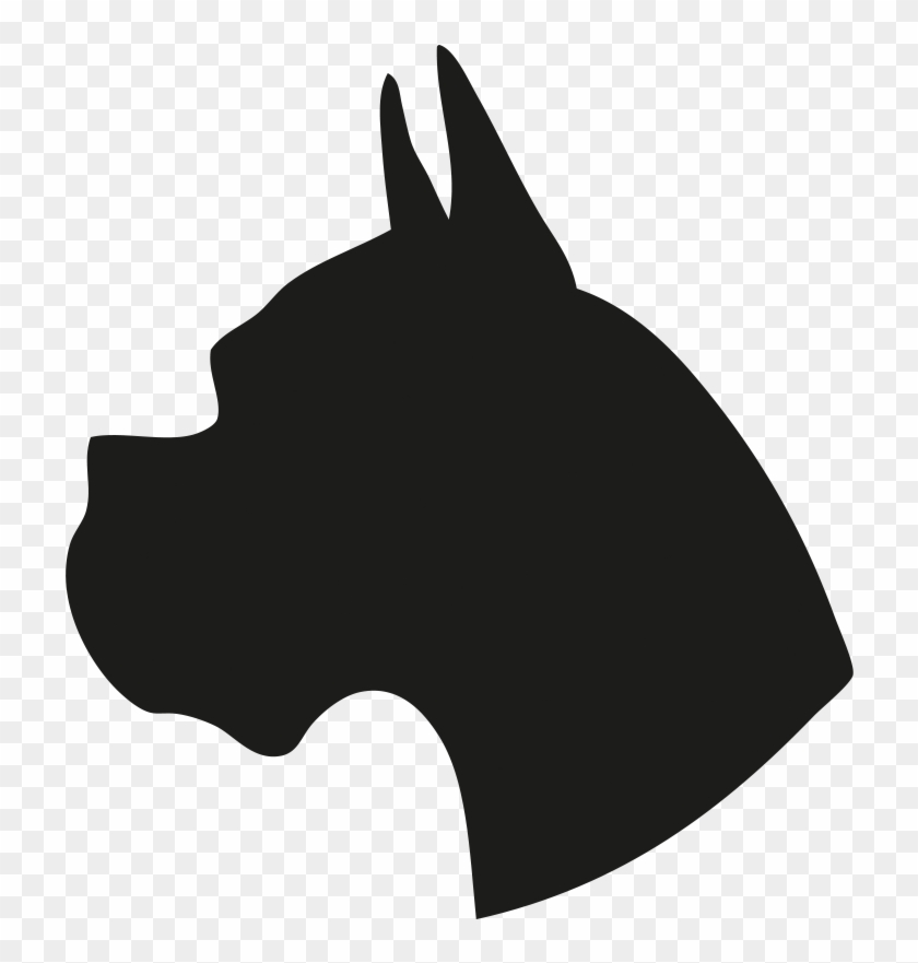 Boxer Dog Head Silhouette #416149