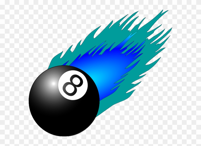 8 Ball Pool Clipart - Flames Clip Art #416196