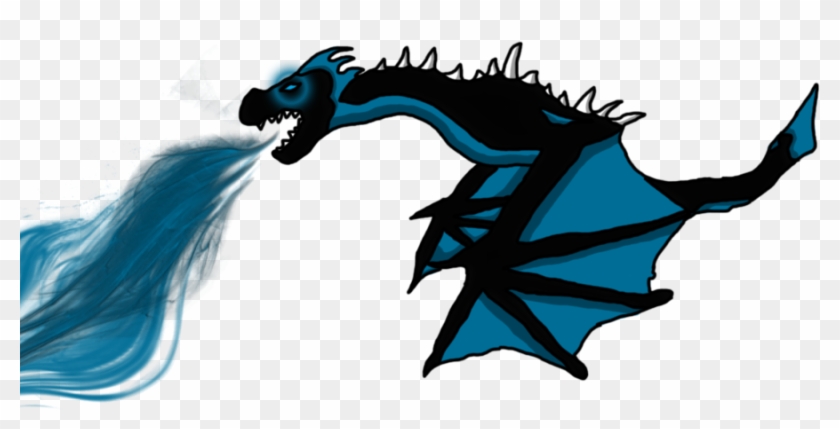 Blue Dragon Clipart Fire - Dragon Blue Fire Png #416198