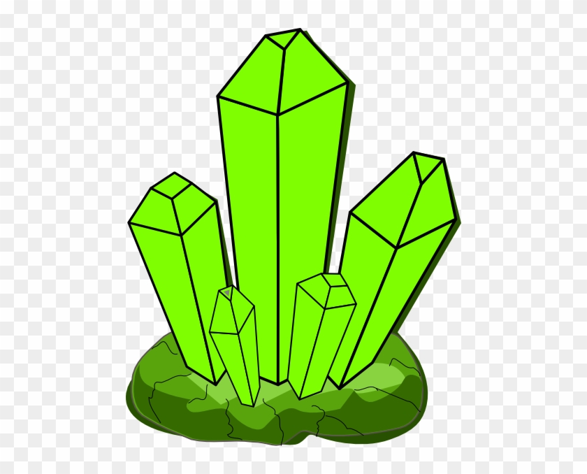 Green Crystal Clip Art At Clker - Crystallization Drawing #416218