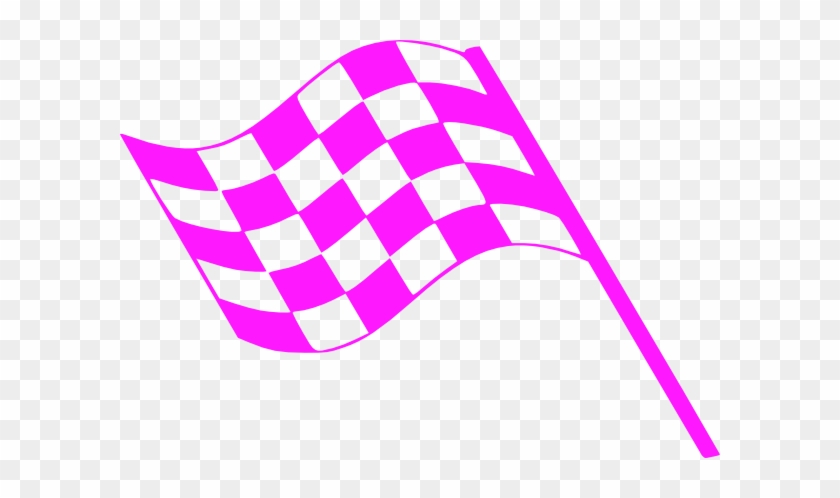 Pink Flags Clip Art At - Pink Race Car Clipart #416318