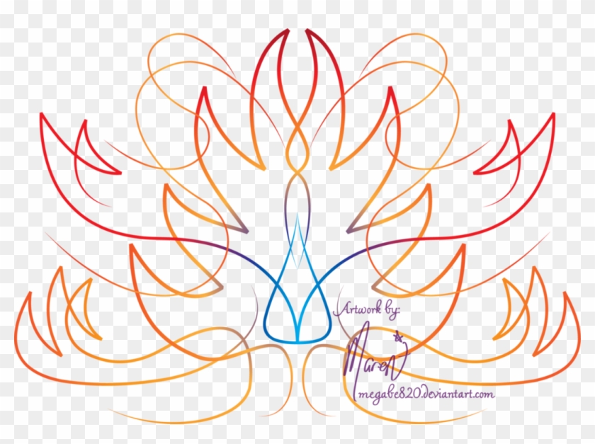 Flame Inspired Pinstripe By Megabe820 - Illustration #416361