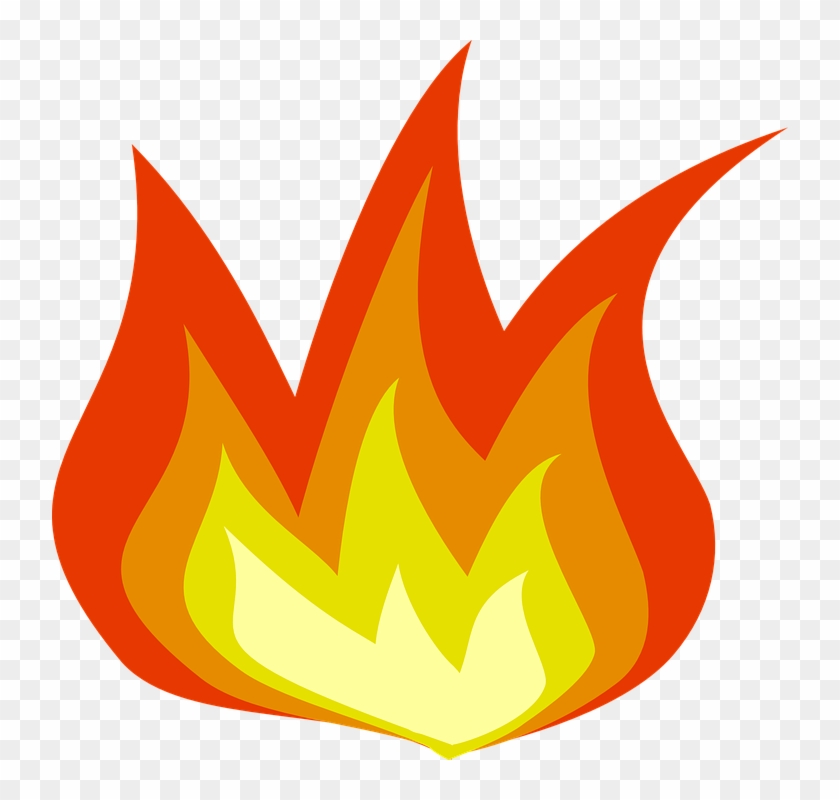 Flame Cartoon Cliparts 2, - Fire Clipart Transparent Background #416435